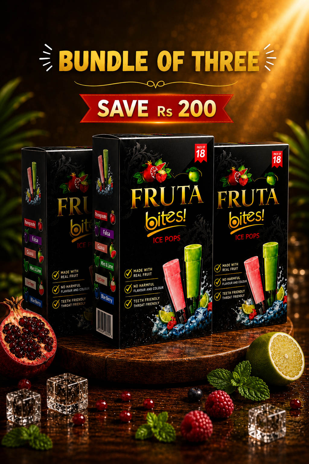 Bundle Of 3 Boxes 54 Ice pops